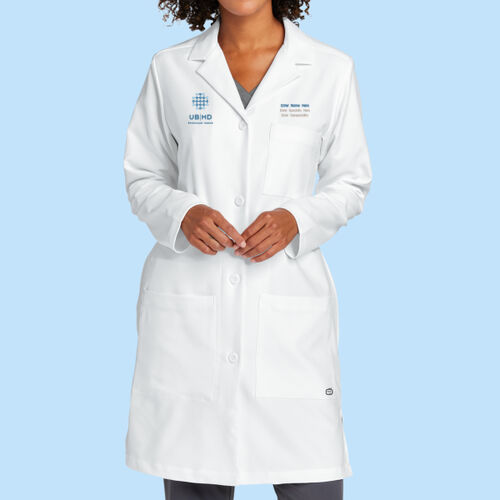UBMD Primary Care - Women's Long Lab Coat Thumbnail